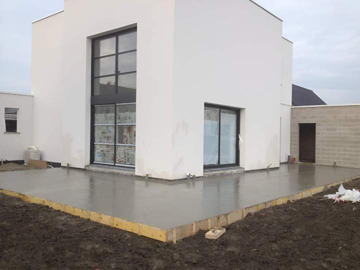Création terrasse en béton Gravelines